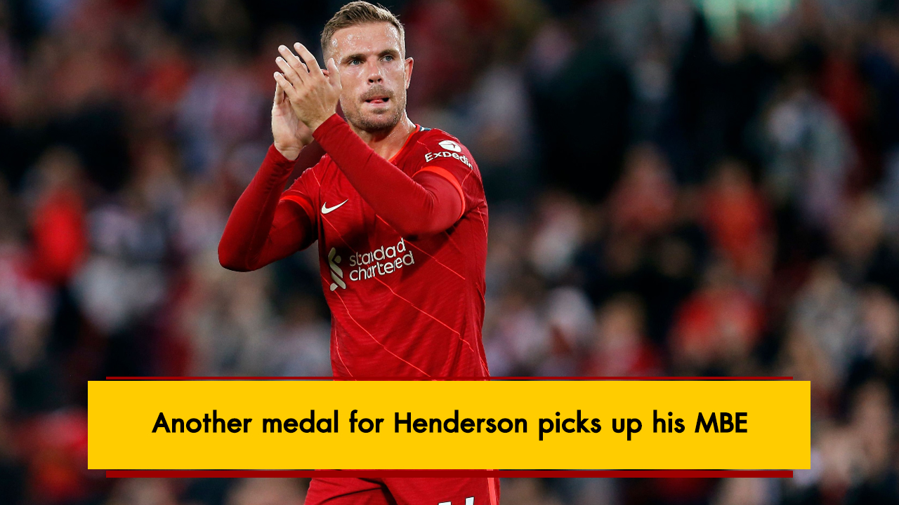 Liverpool Captain Henderson Picks Up His MBE At Buckingham Palace