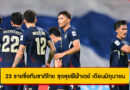 เปิดโผ 23 รายชื่อทีมชาติไทย ชุดลุยฟีฟ่าเดย์ เดือนมิถุนายน 2 นัด