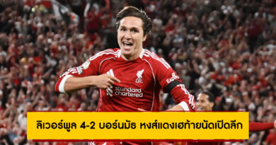 ผลบอล ลิเวอร์พูล 4-2 บอร์นมัธ พรีเมียร์ลีก 2025/26 นัดเปิดซีซั่น ผลบอล ลิเวอร์พูล 4-2 บอร์นมัธ พรีเมียร์ลีก 2025/26 นัดเปิดซีซั่น